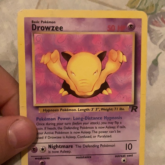 Pokemon | Toys | 995 Drowzee Pokmon Card Offer Me | Poshmark